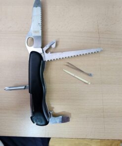 Victorinox Swiss Army One-Hand Trekker Multi-Tool Pocket Knife Black 24 61KDTzke4qL