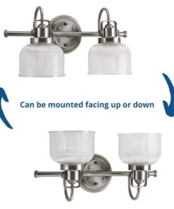 Progress Lighting P2991-81 Archie Bath & Vanity, 8.75x7.00x17.00, Antique Nickel 20 61KFQKPneWL