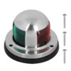 LED Boat Navigation Lights, 12V IP65 Waterproof Signal Lamp Red Green LED Navigation Warning Light for Boat Pontoon Yacht Skeeter-Stainless Steel Shell Green,Red 16 61KFh97XgyL