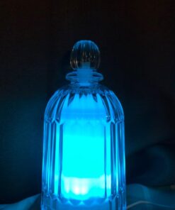 DOUDING Aroma Glass Diffuser for Essential Oil, Cool Mist Glass Humidifier with 7 LED Color Changing Light, Auto-Off Safety for Home Office Spa, 120ml(Black Base) Black Base 55 61KFpuC4PIL