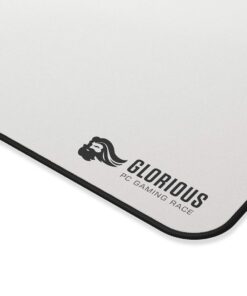 Glorious Large Extended White Gaming Mouse Pad/Mat - Long Cloth Mousepad, Stitched Edges | 36x11 (GW-E) 23 61KHu5F3XGL