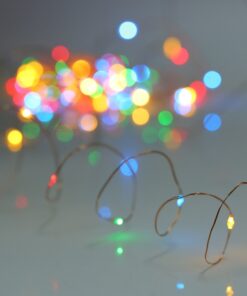 YIHONG 2 Set Multicolor Christmas Fairy Lights Battery Operated,16.4FT 50 LED String Lights, 8 Modes Portable Twinkle Firefly Lights Remote Timer for Bedroom Garden Party Decoration 14 61KHyIlUKlL