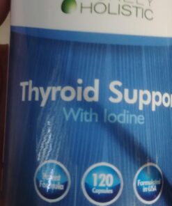 Purely Holistic Thyroid Support Supplement with Iodine - 120 Capsules - 2 Month Supply - with L-Tyrosine, B12, Magnesium, Ashwagandha, Kelp & More - Formulated for Women - Non GMO 41 61KK34U 1jL