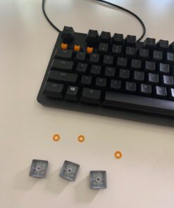 Razer BlackWidow Lite TKL Tenkeyless Mechanical Keyboard : Orange Key Switches - Tactile & Silent - White Individual Key Lighting - Compact Design - Detachable Cable - Classic Black Orange Switches - Tactile & Silent 55 61KKzWv2tXL