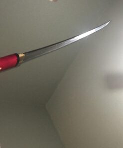Ace Martial Arts Supply Handmade Japanese Shirasaya Samurai Katana Sharp Sword-Kenshin Burgundy 106 61KMI8dFunL