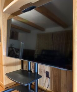 Mount Factory Rolling TV Cart Mobile TV Stand for 40-65 inch Flat Screen, LED, LCD, OLED, Plasma, Curved TV's - Universal Mount with Wheels 32 61KMYsksKHL