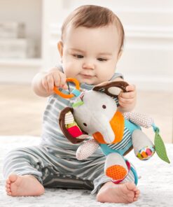 Skip Hop Bandana Buddies Baby Activity and Teething Toy with Multi-Sensory Rattle and Textures, Elephant 28 61KOrTNNpYL