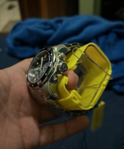 Invicta Men's Pro Diver Collection Chronograph Watch 48mm Silver & Blue 29 61KQhUoYL 2