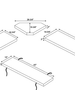 Linon Chelsea Cushion Set, Brown 18 61KRXLsFOuL