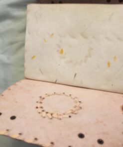 Handmade Embossed Blue Stone Leather Journal Notebook Refillable Sketchbook with 2 Latches, Lace Edging Diary By Cuero 37 61KRy23tAvL