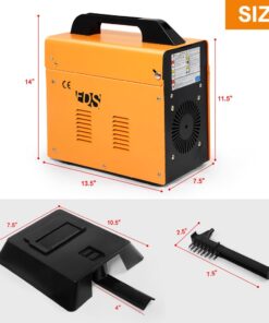 Goplus 110V MIG 130 Welder Flux Core Welding Machine, No Gas Welding Machine with Electrode Holder Face Shield (Orange) 42 61KRynhQV2L