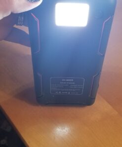 Hiluckey Solar Charger 25000mAh, Outdoor USB C Portable Power Bank with 4 Solar Panels, 3A Fast Charge External Battery Pack with 3 USB Outputs Compatible with Smartphones, Tablets, etc. Orange 60 61KTAbY7DgL