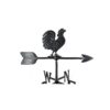 Montague Metal Products 24-Inch Weathervane with Rooster Ornament, Satin Black 19 61KTx5X0OCL