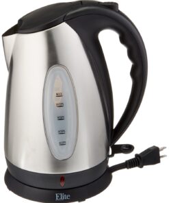 Alternative view of Elite Platinum 7050 EKT-7050 1.7 Liter BPA Free Stainless Steel Cordless Electric Kettle, 10-Cup,