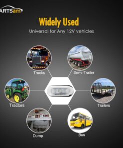 Partsam 4pcs 3" LED Oblong Stainless Courtesy Light Submersible Yacht Marine Boat Deck Lights, Walkways Step storage Led Interior Exterior courtesy Lights lighting, Suface Mount, 12V 16 61KUE3Ho9JL