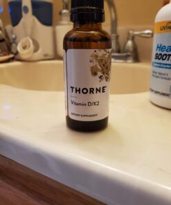Thorne Vitamin D + K2 Liquid with a metered Dispenser - Vitamins D3 and K2 to Support Healthy Bones and Muscles* - 1 Fl Oz (30 ml) - 600 Servings 16 61KW719LKuL