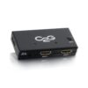 C2G 2-Port HDMI Selector Switch, Slim Design, 40349 Black 2 Port