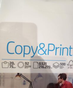 HP Printer Paper | 8.5 x 11 Paper | Copy &Print 20 lb | 1 Ream Case - 500 Sheets| 92 Bright | Made in USA - FSC Certified | 200060 1 Pack Standard Size (8.5x11) 37 61KX0c5UzoL 1