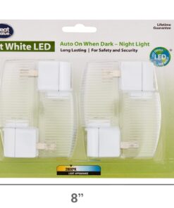 Meridian Great Value Soft White 2800K LED Night Lights, Automatic on When Dark, 4 Count - 1 Package (Includes 4 Nite Lites Total) 11 61KX3f9RtBL