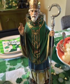 Joseph's Studio by Roman Inc., Renaissance Collection, Holy Statue Figurine, 10.5" H ST Patrick Figure, Religious Figure, Religious Décor, Catholic Gifts (3 x 4.25 x 10.25 Inches) 13 61KXiaDDaBL