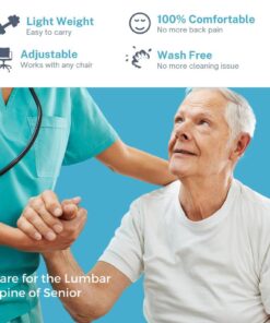 Wonder-Roll Self Inflatable Lumbar Roll Office Chair Back Support Cushion Perfect Lumbar Pillow for Lower Back Support Office Chair Support Back Pillow for Car Driver Seat 15 61KYWOwdLFL