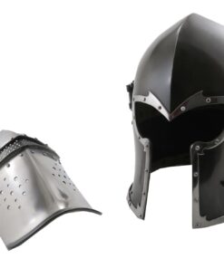 VTC Helmet New Black Barbuta Roman Gladiator Armor Helmet, Adult 72 cm inner circumference 12 61KYZPveJ3L