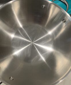 Cooks Standard Wok Multi-Ply Clad Stir Fry Pan, 13" with High Dome lid, Silver 66 61KYeEP5CBL