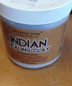 MAJESTIC PURE Bentonite Clay - Indian Healing Clay - Deep Pore Cleansing Mask - Clay Mask for Face, Hair, Acne, Detoxify and Skin Care - Sodium Bentonite Powder - Facial Mask for Men & Women - 20 oz 41 61Kai6M2ckL