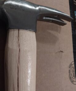 ESTWING Sure Strike California Framing Hammer - 25 oz Straight Rip Claw with Milled Face & Hickory Wood Handle - MRW25LM Magnet 37 61Kbuzt9kJL