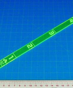Alternative view of LITKO Movement Ruler | Range Gauge| Compatible with Star Wars: Armada | (Fluorescent Green) Fluorescent Green
