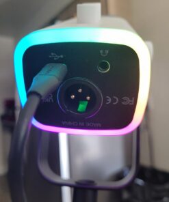 FIFINE Gaming XLR/USB Microphone Kit, Streaming Dynamic Mic Set for PC/PS5, Computer Mic for Vocal Podcast Recording Voiceover, with Headphones Jack, Gain Knob, Arm Stand-AmpliGame AM8T White 47 61KdmzSIQXL