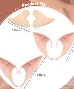 10 Pairs Elf Ears Light Color Skin Color Flesh Color Short Medium Long Style Cosplay Fairy Pixie Elf Ears Dress Up Costume Masquerade Accessories for Halloween Elven Vampire Fairy Ears 9 61Ke7wGQqUS