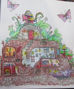 Secret Village - A Coloring Book Adventure: Beyond the Garden Gate, Beneath the Forest Floor, Among the Hollow Trees - A Mystery Endures! (Purse Sized ... & Inspirational for Ages 9 to Adult) 48 61KegTBodmL 1