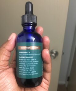 Pure Evening Primrose Oil for Skin - Cold Pressed Natural Face Moisturizer and Nourishing Hair Oil - Use in DIY Skin Care for Dry Flaky Skin Hydration and as a Carrier Oil for Essential Oils Mixing 23 61KfVJbfFpL