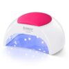 SUNUV SUN2C 48W UV Light for Nails, UV LED Nail Lamp with 4 Timer Settings, User-Friendly LED Nail Light Compatible with All Gel Types, Quick Drying Nail Dryer Pink 46 61KfgZmu1vL