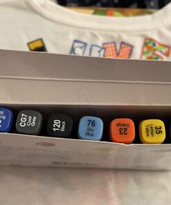 Crafts 4 All Fabric Markers Pens Permanent 12 Pack Dual Tip Minimal Bleed Rich Paint Color Pigment Fine Graffiti Fabric Pens, Child Safe & Non Toxic 12 Pack Black 36 61Kg830BQzL