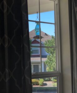 BOLITE 18001 Hummingbird Feeder, Glass Wild Hummingbird Feeders for Outdoors, Retro Edison Bulb Bottle, 25 Ounces, Green, Xmas Gifts for Bird Lovers Retro Bulb 40 61KjJVvM05L