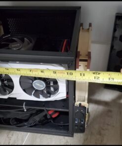 Thermaltake Core V1 SPCC Mini ITX Cube Gaming Computer Case Chassis, Interchangeable Side Panels, Black Edition, CA-1B8-00S1WN-00 110 61KjeTJOQL