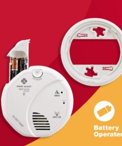 First Alert SA511CN2-3ST Wireless Interconnected Smoke Alarm with Voice Location, Battery Operated, Pack of 2 , WHITE 2-Pack 15 61Kjf9hHs7L