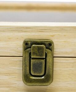 Novel Box Glass Top Natural Wood Metal Clasp Jewelry Display Case 14.75X8.25X2.1 + Custom NB Pouch Large: 14.75X8.25X2.1 11 61Kjhj1fFgL