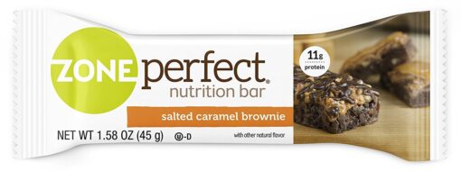 Zone Perfect Nutrition Bar - Salted Caramel Brownie - 1.58 Oz - 0 Ct 12 Count (Pack of 1)