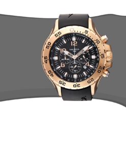 Alternative view of Nautica Men's Quartz Resin Silicone Watch Black/Rose Gold