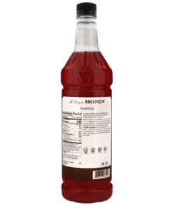 Monin - Strawberry Syrup, Mild and Sweet, Great for Cocktails and Teas, Gluten-Free, Non-GMO (1 Liter) fruit-punch 33.8 Fl Oz (Pack of 1) 16 61KkqNymQsL