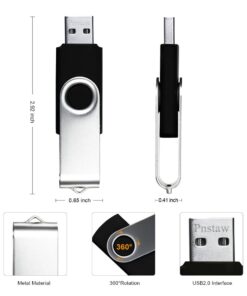 Flash Drive 16GB USB 2.0 10 Pack Swivel Blank Memory Stick Pnstaw Bulk Thumb Drive Pen Drives Jump Drive for Data Storage, File Sharing(10 Pack,Multi-Color) (16GB) 21 61Kmcjh2HL