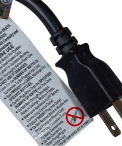 Cablelera Power Cord Extension and Splitter, NEMA 5-15P to NEMA 5-15R x 2, 16 AWG, 13A, 125V (ZWACPQAG-14) Black 14 inch 20 61Ko NXRddL