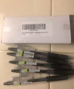 Pilot Juice Retractable Premium Gel Ink Roller Ball Pens, Ultra Fine Point,-0.38mm- Black Ink,-value Set of 10 29 61KoHEN8PL