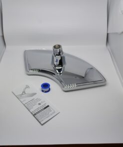 Dream Spa AquaFan 12 inch All-Chrome Rainfall-LED-Shower-Head with Color-Changing LED/LCD Temperature Display 42 61KqiB1 eYL