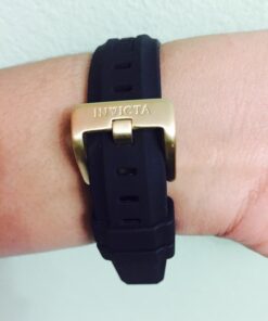 Invicta Women's 0489 Angel Collection Cubic Zirconia-Accented Watch With Black Silicone Band 55 61KrdrjoqqL