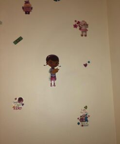 RoomMates RMK2280SCS Doc Mcstuffins Peel and Stick Wall Decals 10 inch x 18 inch 28 61KsrakI2AL