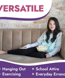 Popular Girls Leggings Ankle Length - Comfortable Leggings for Girls. Cotton Leggings Great for Softness and Breathability. 12 Years Black 11 61KtjVRNLTL